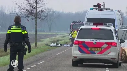 Twee doden door botsing met busje en fietsers Grashoek