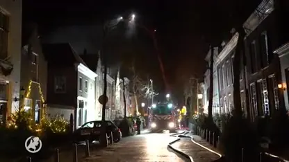 Brand in historisch centrum Middelharnis
