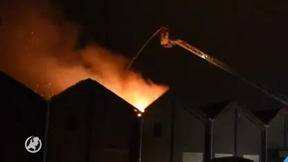Grote brand in oude textielfabriek Almelo
