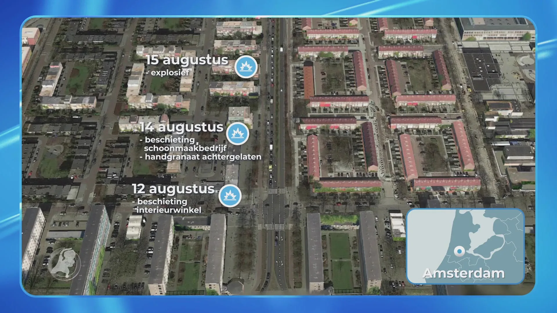 Opnieuw explosief achtergelaten in Amsterdam