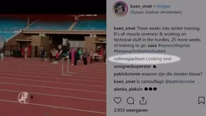 Hardloper Koen Smet mag trainen bij legende Colin Jackson