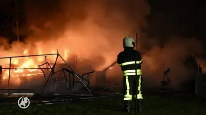 Caravans op camping in Oisterwijk verwoest door brand