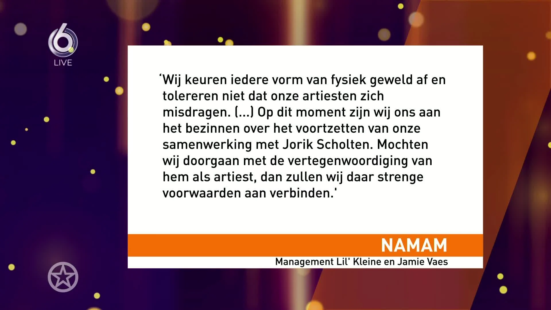 Discussie over verklaring management Lil' Kleine