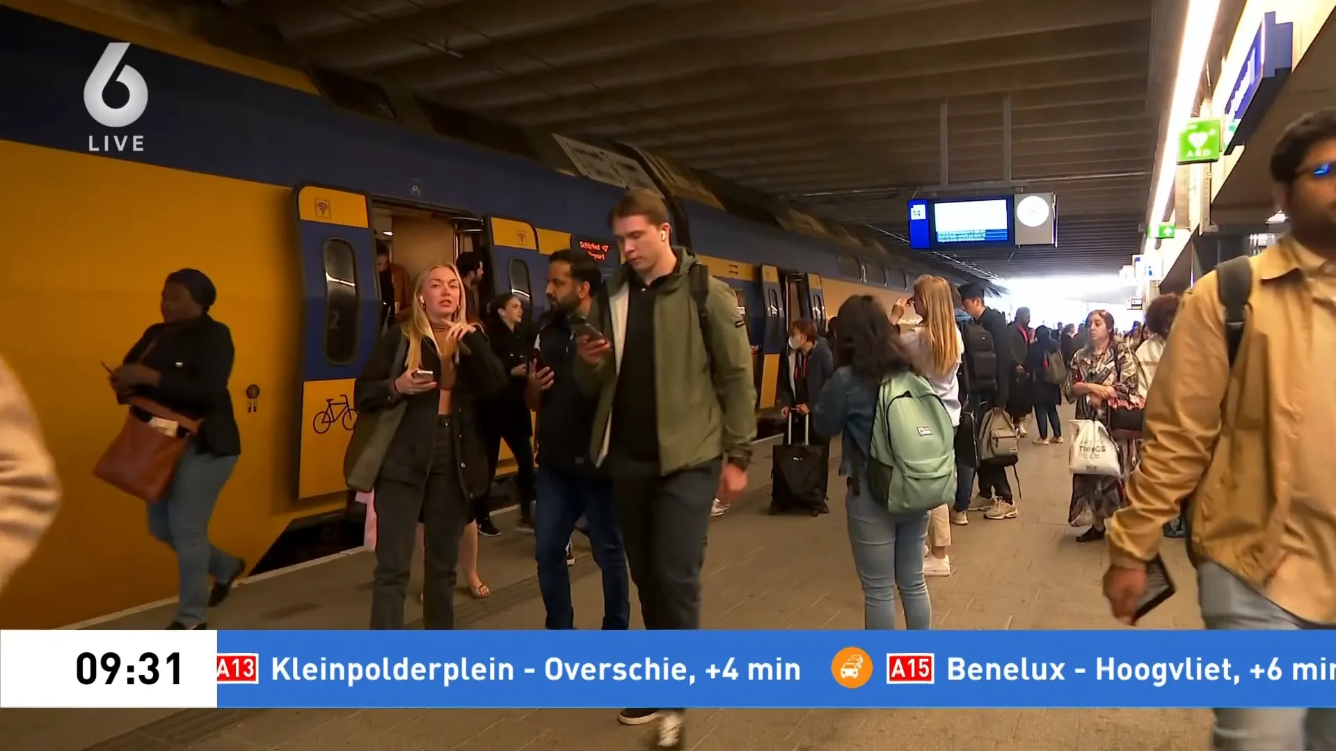 Laatste situatie rondom treinstoring 5 juni 2023, 9.30 uur