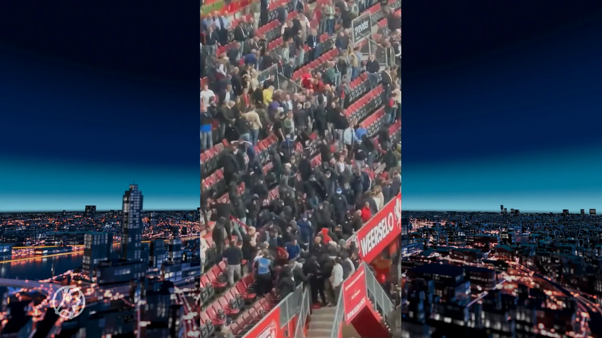 Massale knokpartij op tribune na wedstrijd tussen Twente en Zweedse Hammarby