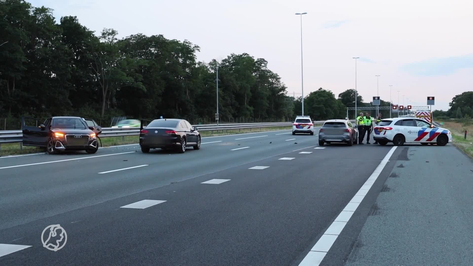 Vier gewonden bij ongeluk A12