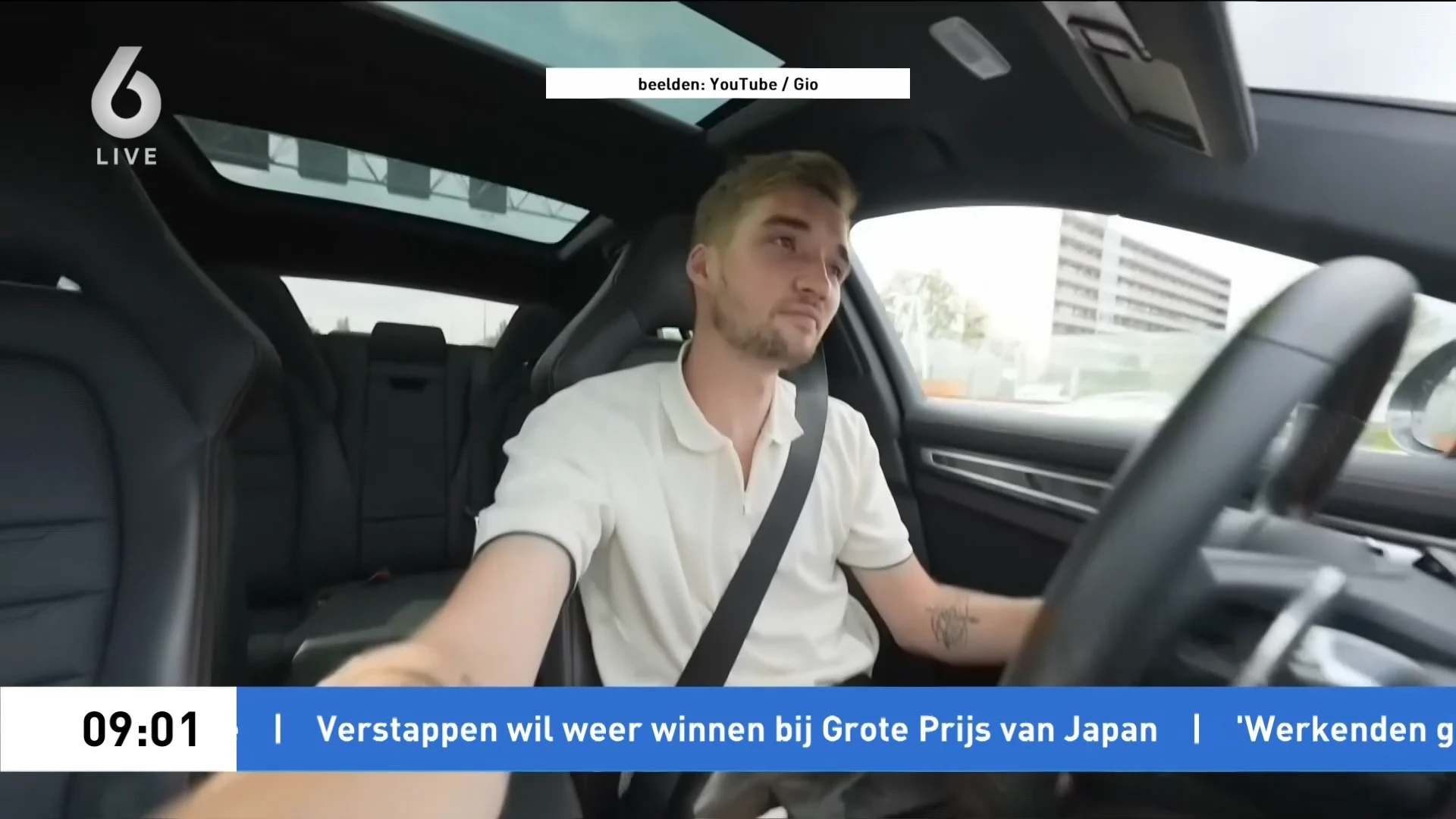 Veilig Verkeer Nederland woest op filmende vlogger Gio in auto