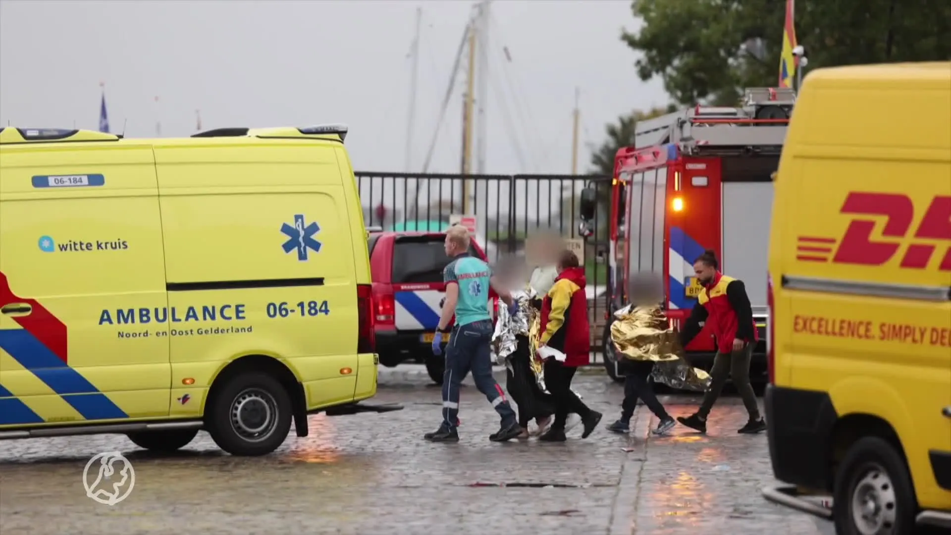 Vrouw en kinderen te water in Kampen, kind (1) overleden
