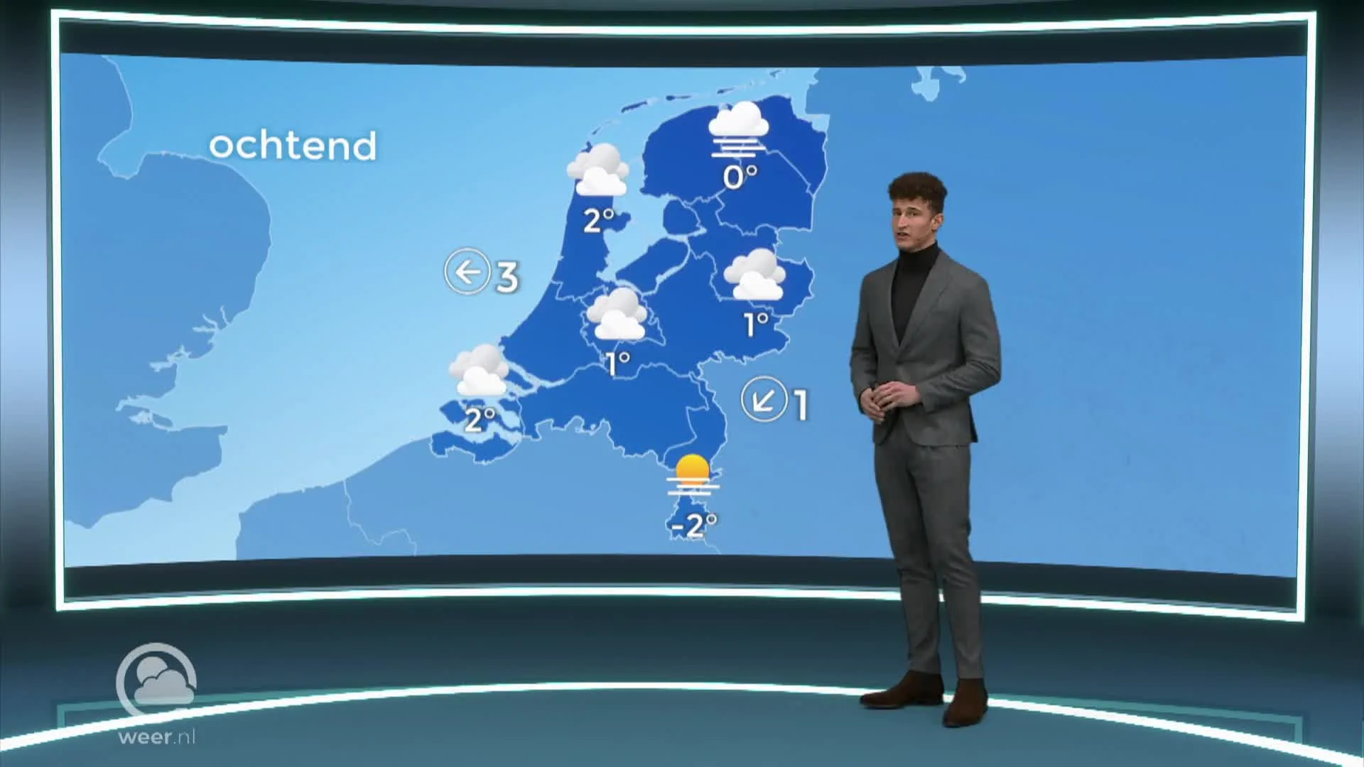 Weerbericht dinsdag 24 januari