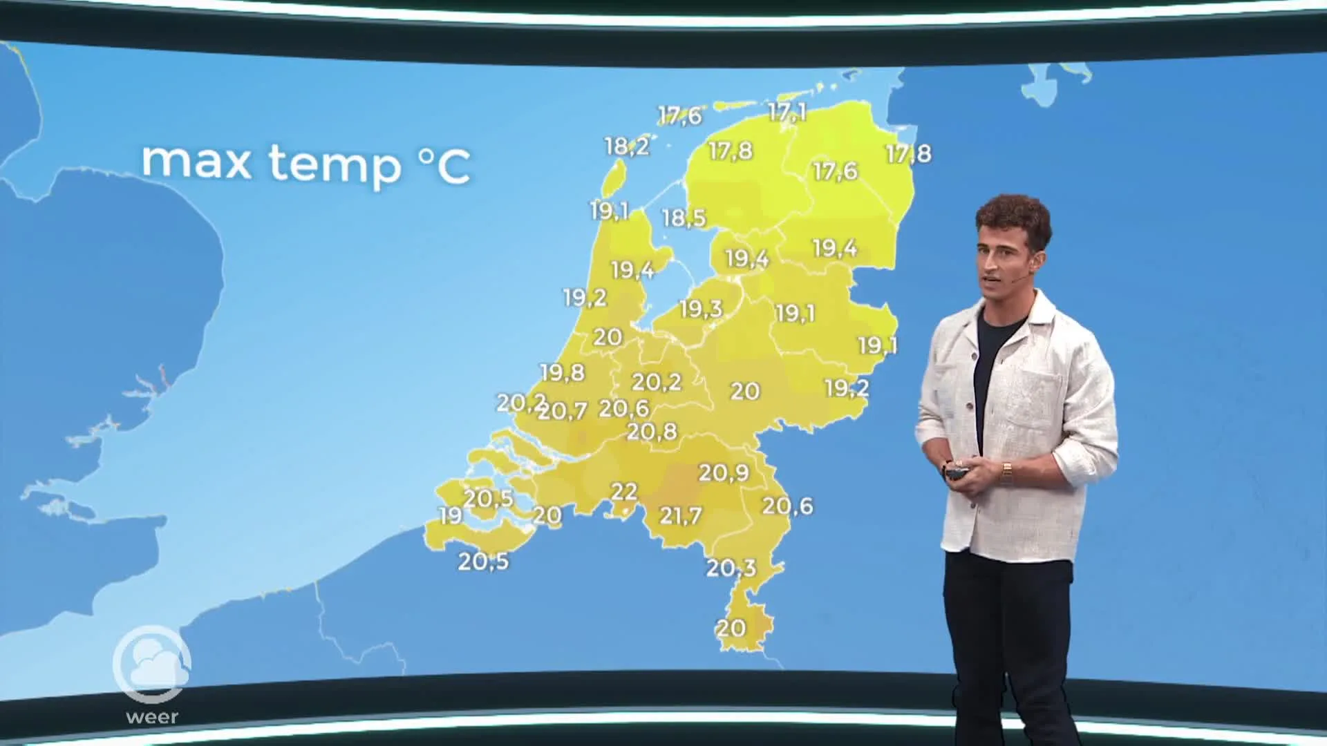 Weerbericht maandagavond 9 oktober 2023