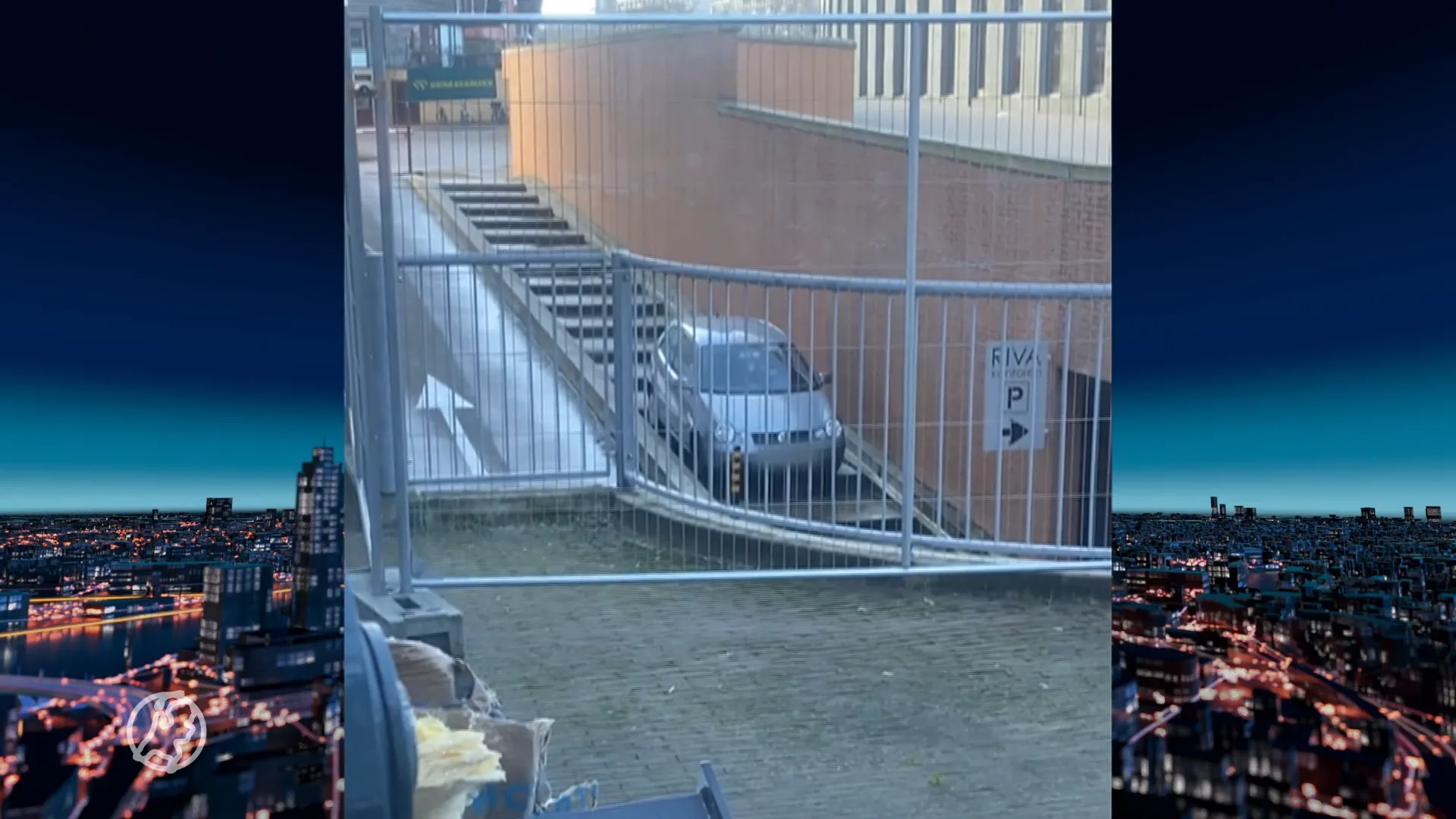 Bouwvakker Arjan zag auto van trap af hobbelen in Den Bosch