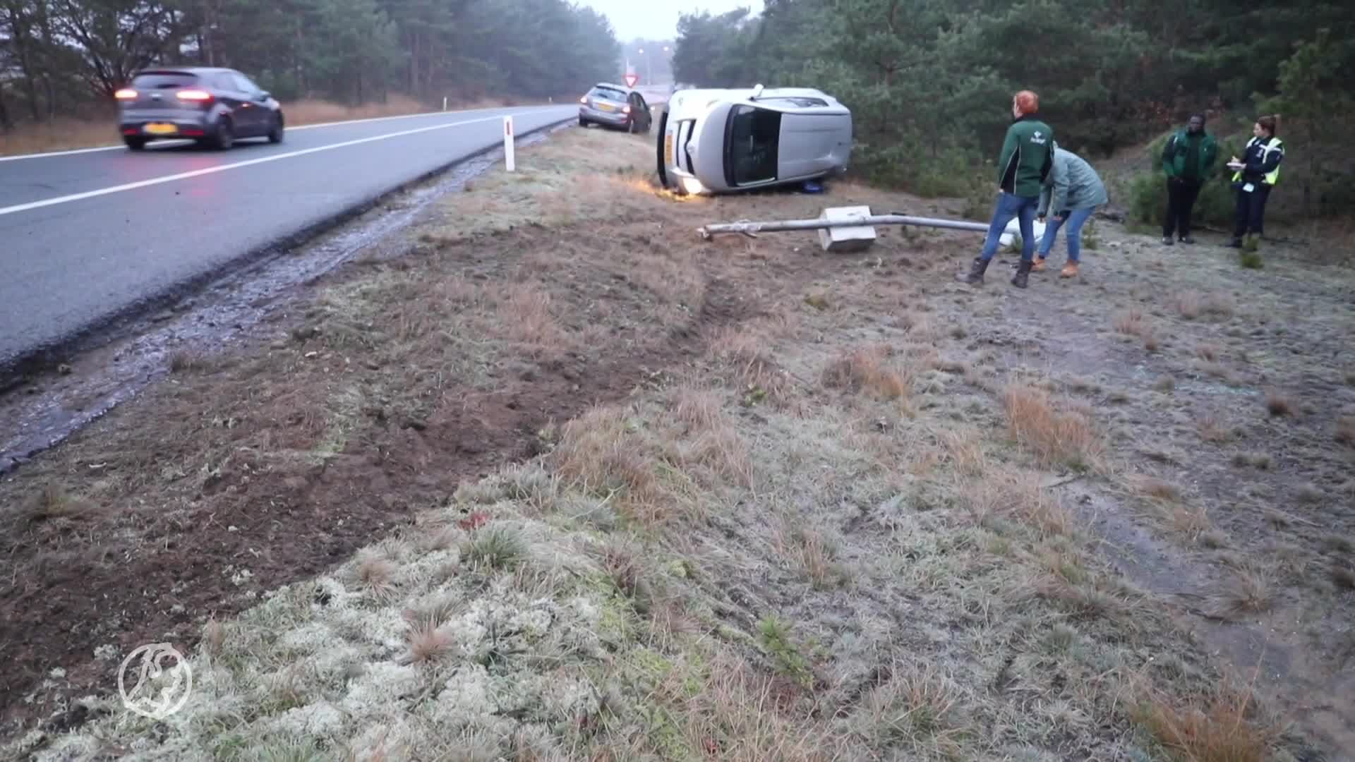Spekgladde snelwegen zorgen voor ongelukken
