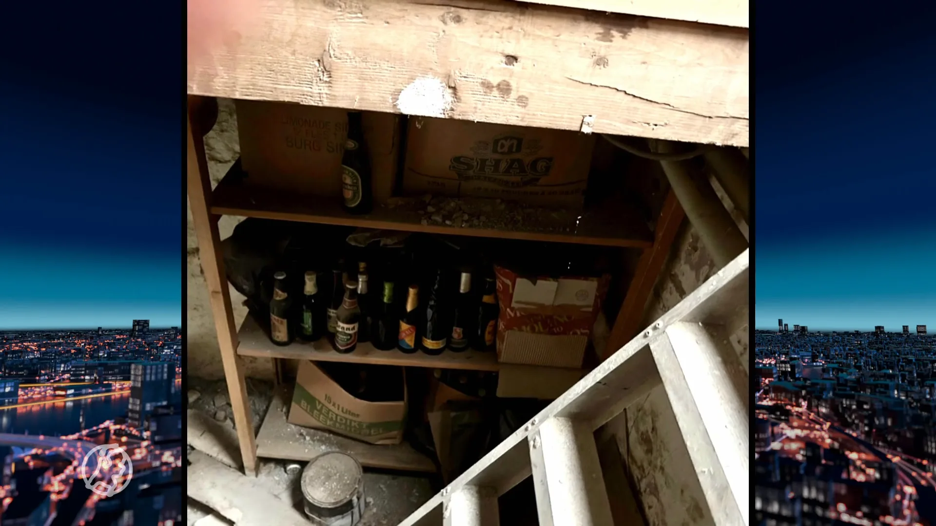 Dave en Mike vinden oude bierkelder onder hun woning