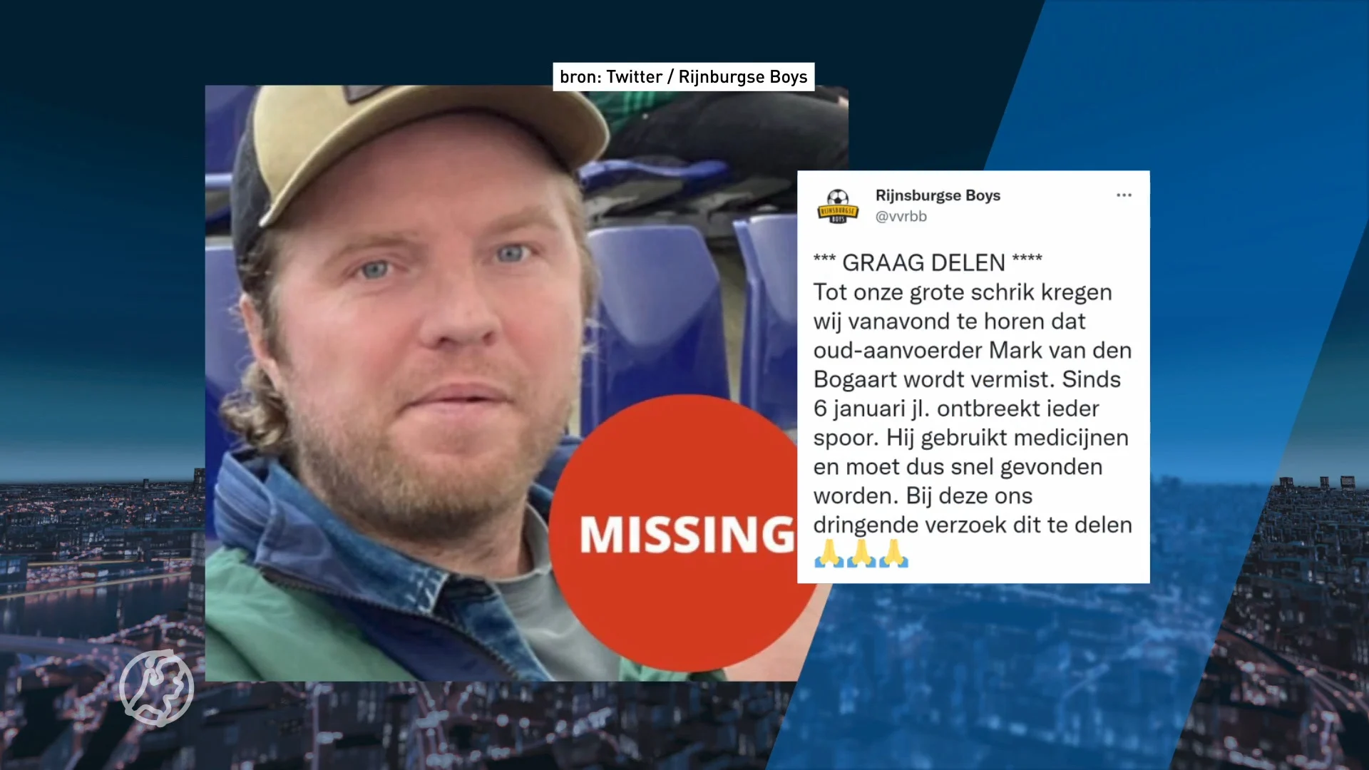 Voormalig NEC-speler Mark van den Boogaart (37) vermist, grote zorgen bij familie