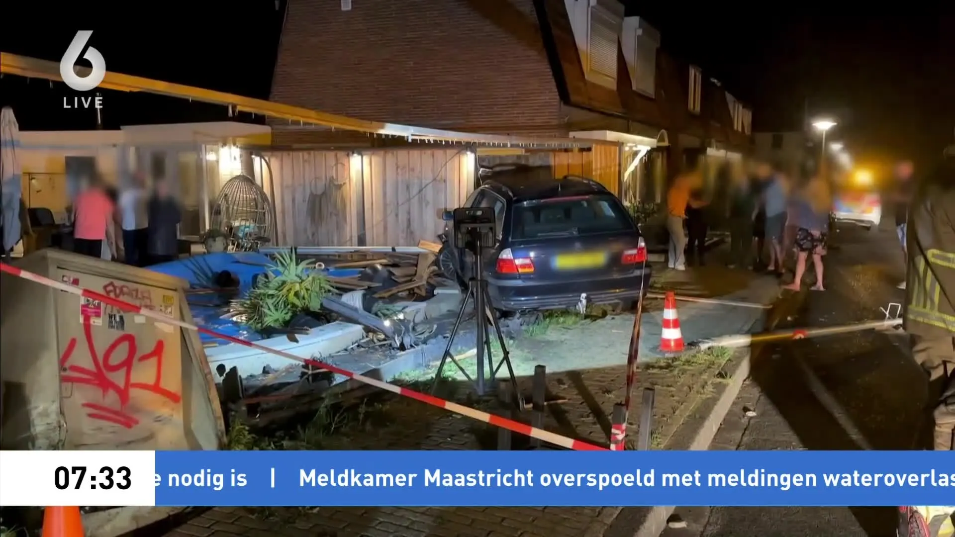 Ravage na aanrijding in Glanerbrug: woningen zonder stroom
