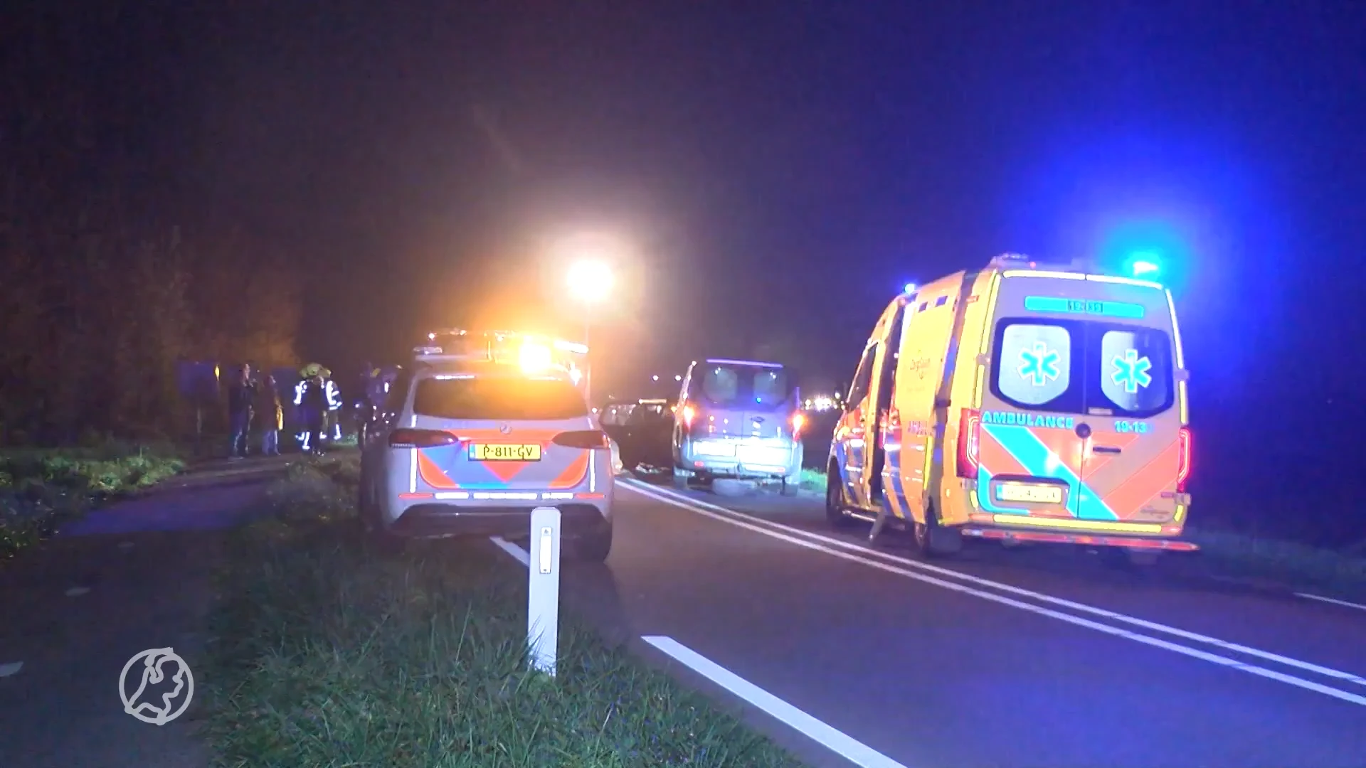 Meerdere gewonden bij frontale botsing op N-weg in Zeeland