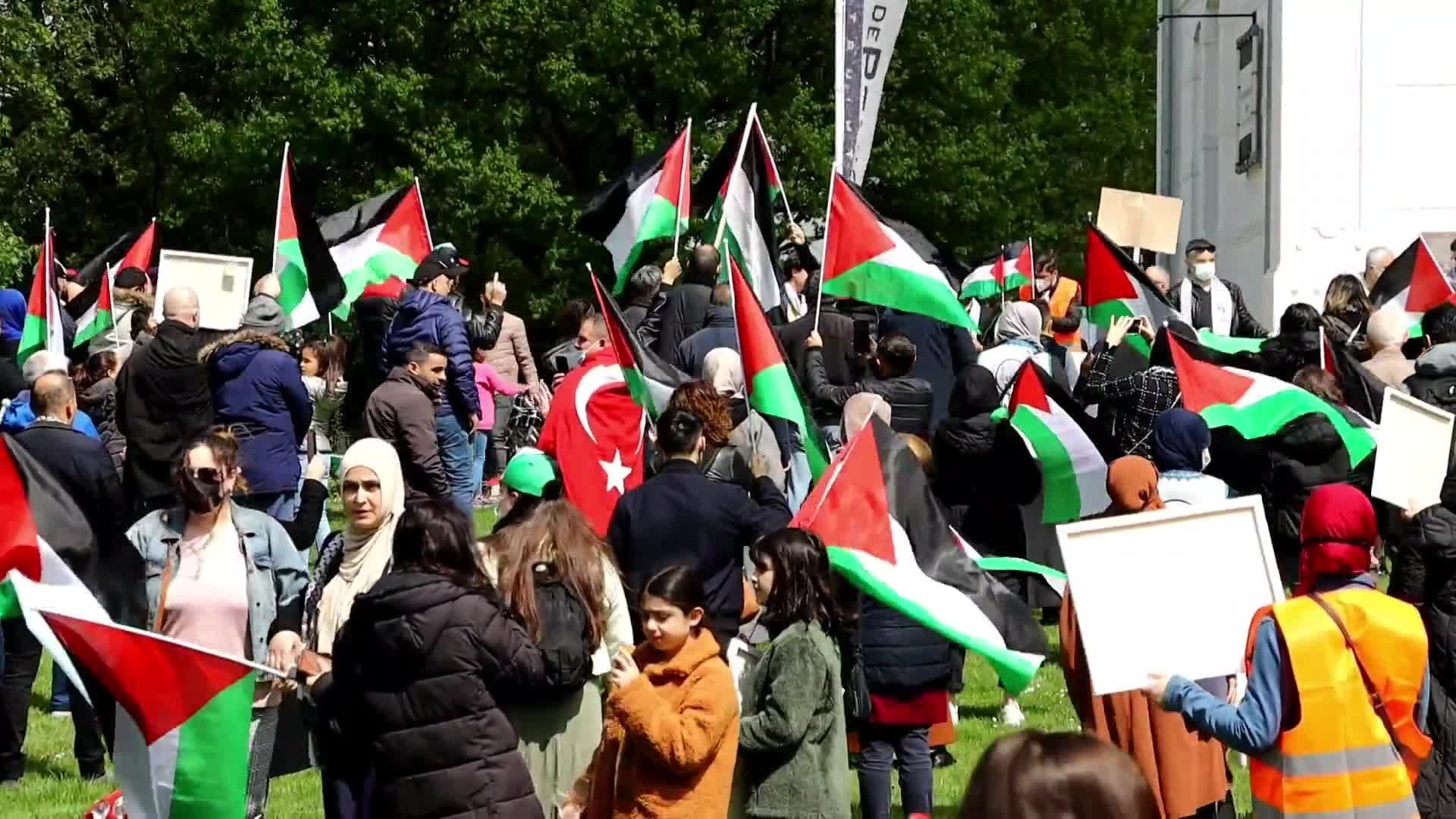 Pro-Palestina demonstratie in Enschede