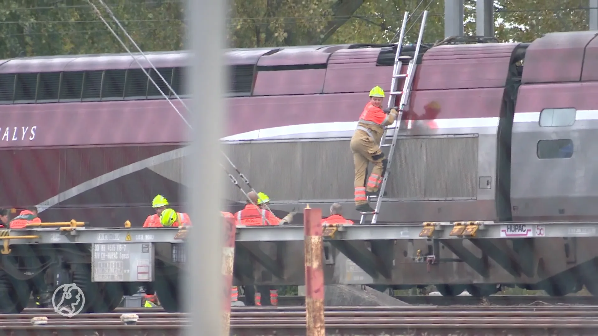 Bovenleiding valt op Eurostar-trein in Rotterdam, geen treinverkeer