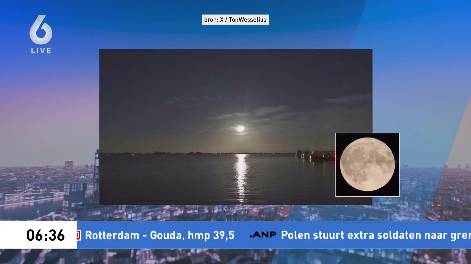 Supermaan ondanks bewolking tóch te zien