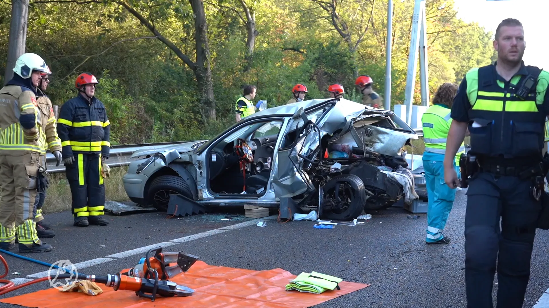 Drie gewonden na ongeluk op A27 bij Oosterhout
