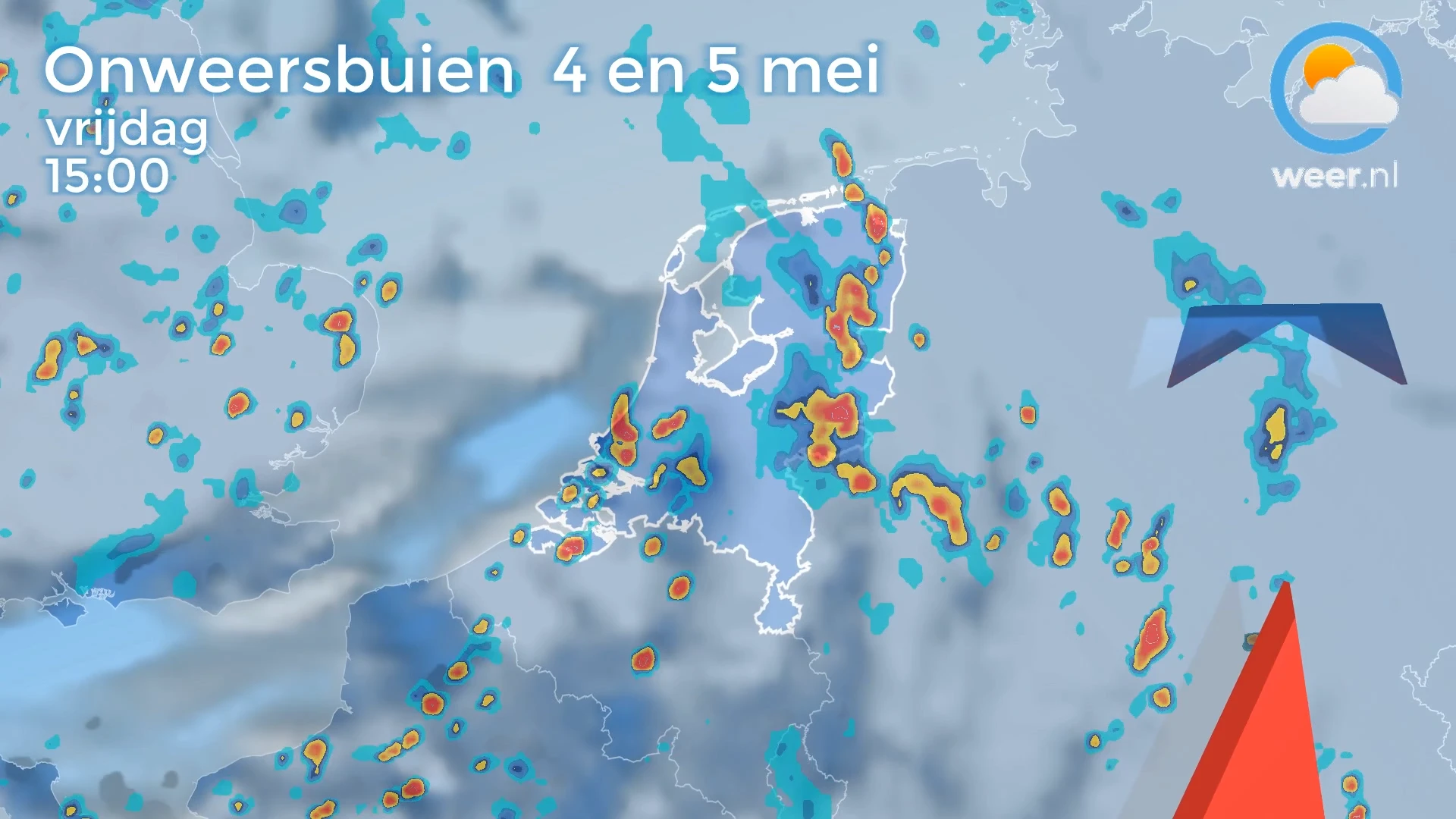 Drukverdeling en buien Bevrijdingsdag 2023