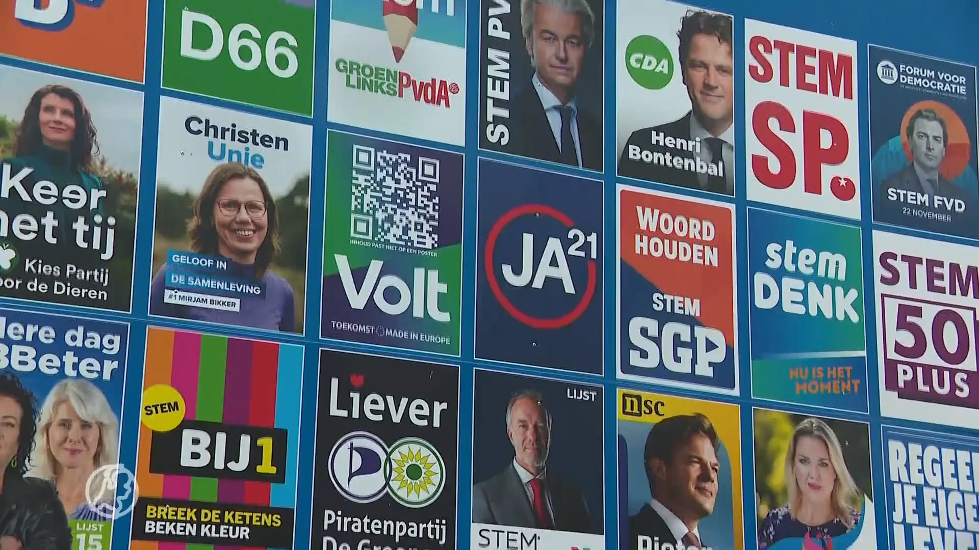 Verkiezingsposters dit jaar veel meer op de inhoud en minder op de poppetjes