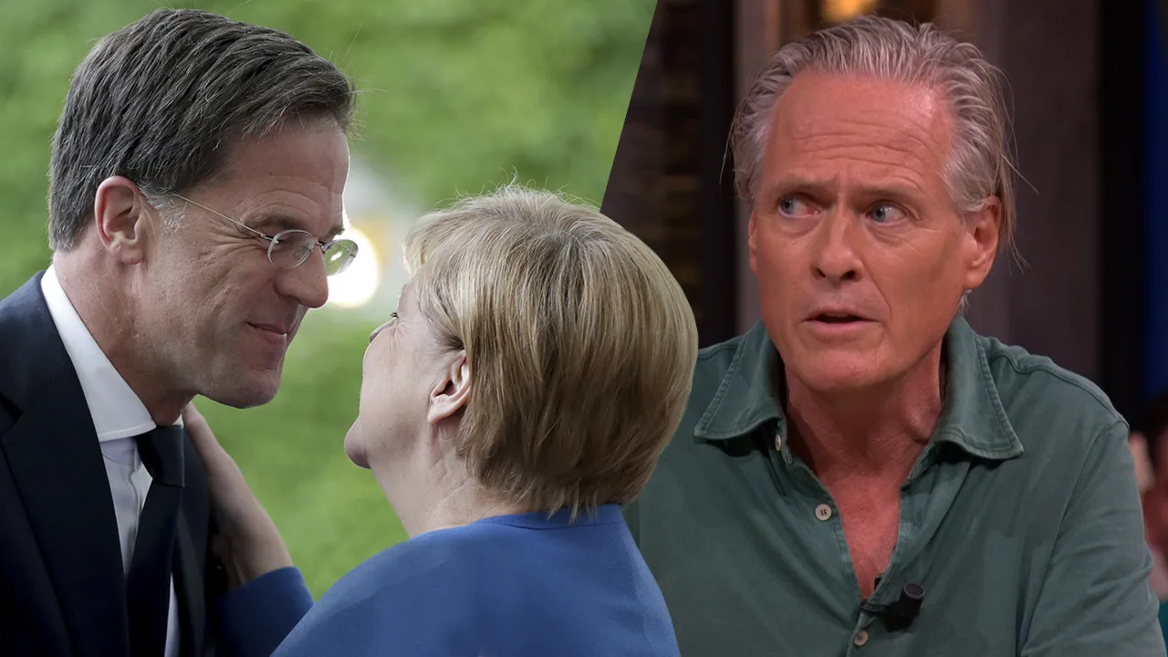 'Rutte ging met Merkel zwemmen in Duits meer; bloot?'