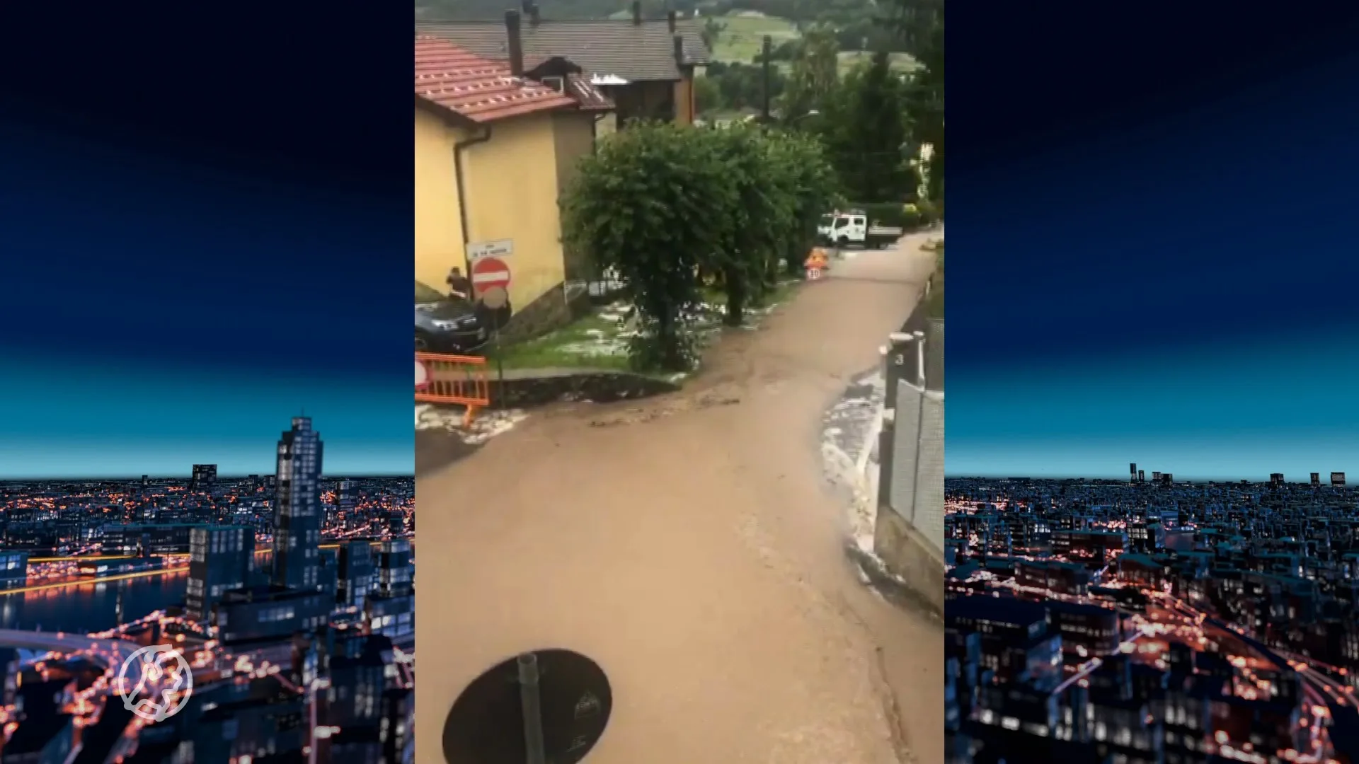 Pieter ziet modderstromen langs zijn Italiaanse B&B glijden