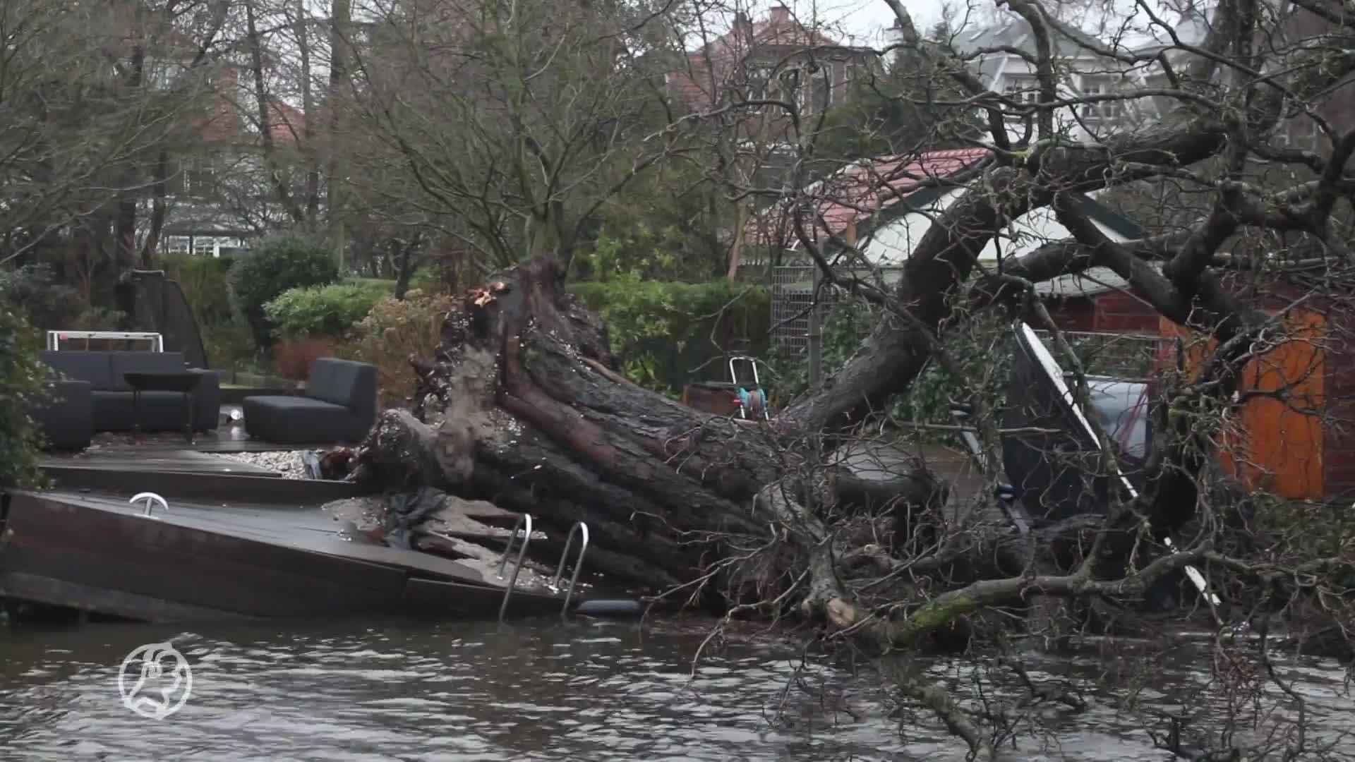 Eerste schades door storm Franklin