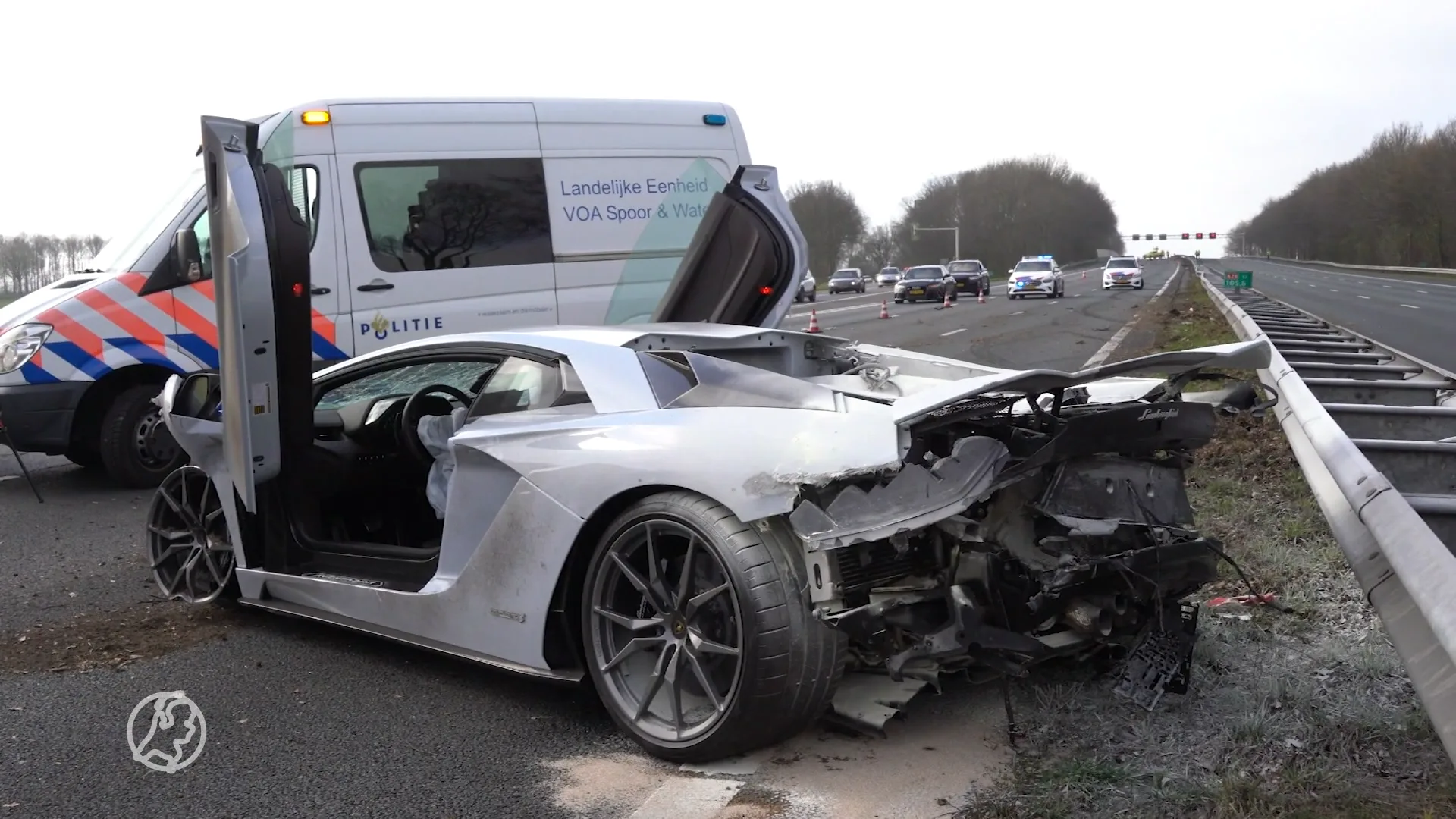 Eigenaar Lamborghini in shock na crash op A28: