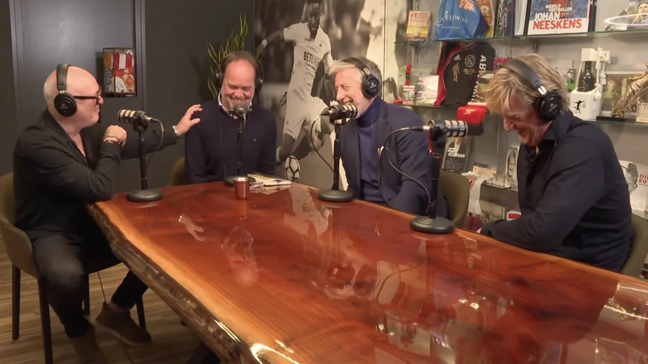 René start podcast met Kieft, Jansen en Van Egmond