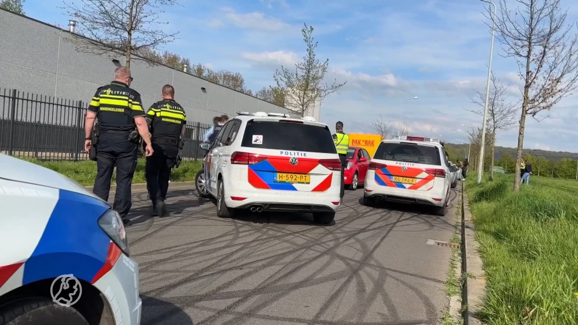 Straatrace met motoren, quads en scooters in Maastricht