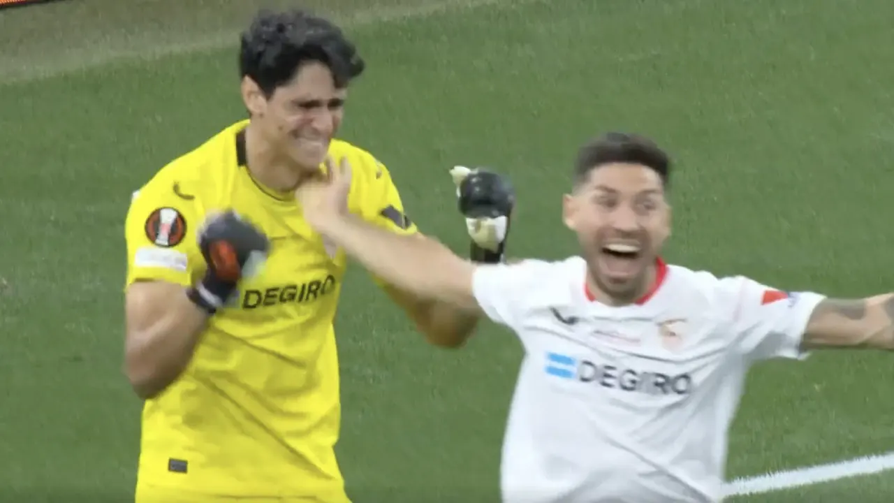 VIDEOGOAL: Montiel mag gemiste strafschop overnemen en schiet raak; Sevilla wint Europa League