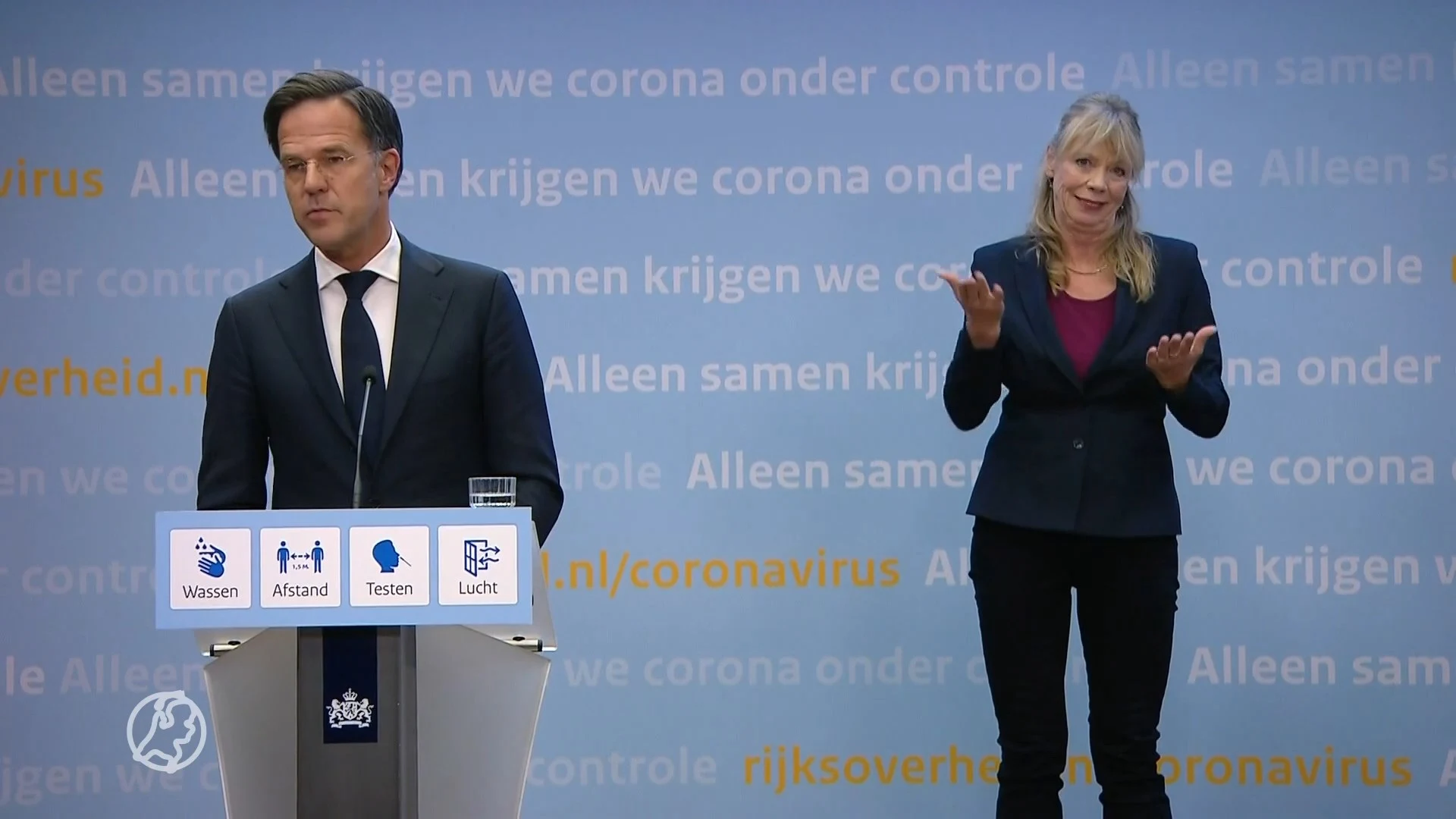 Premier Rutte spreekt Nederland toe op coronapersconferentie
