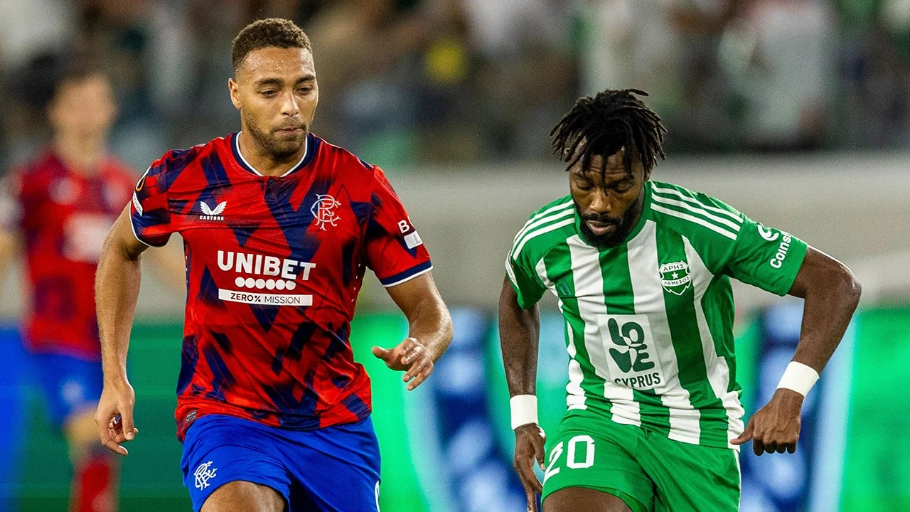 SAMENVATTING: Aris Limassol - Rangers FC (Groepsfase Europa League)