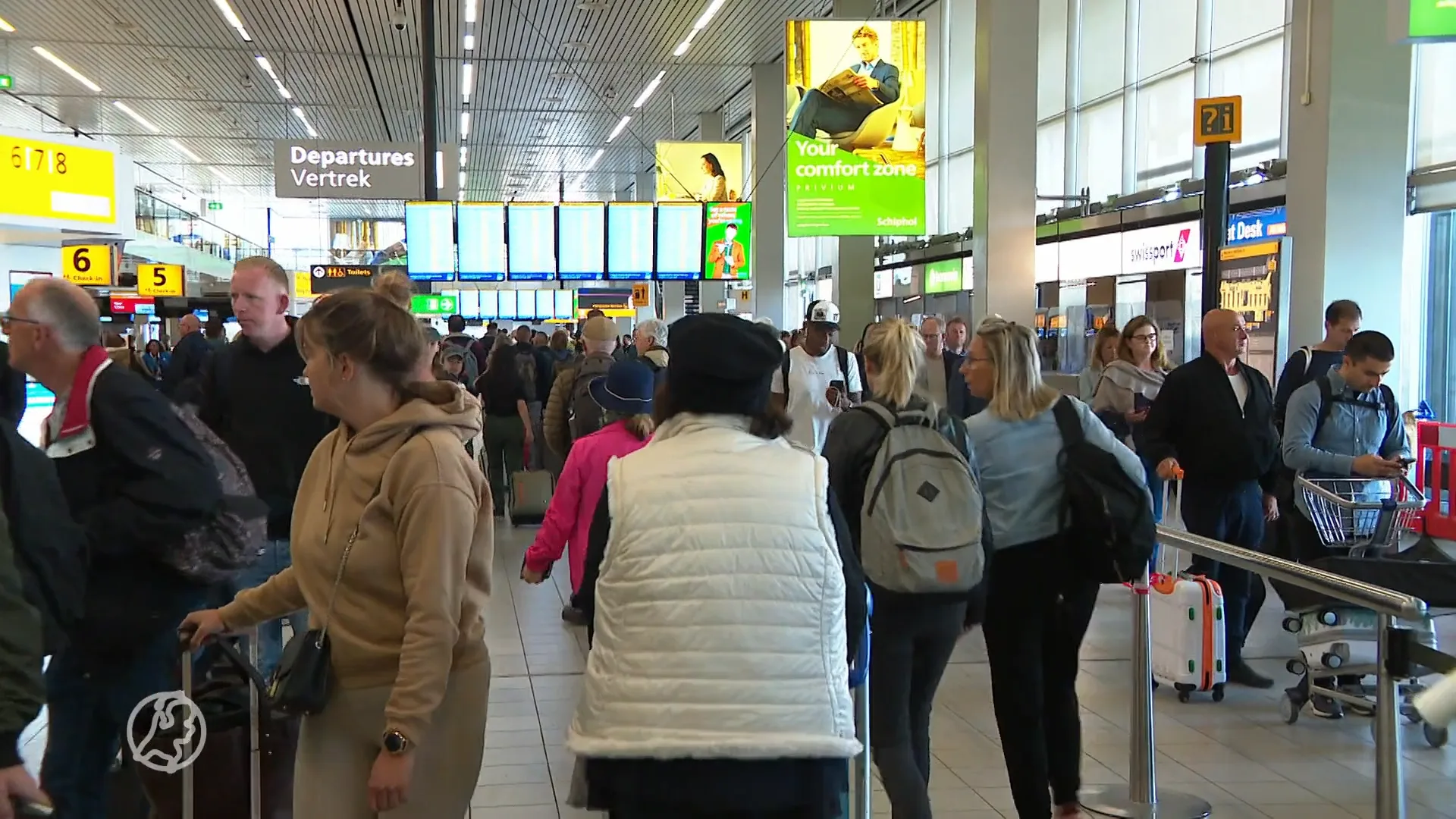 'Efteling-gevoel' in lange, maar goed doorlopende rijen Schiphol