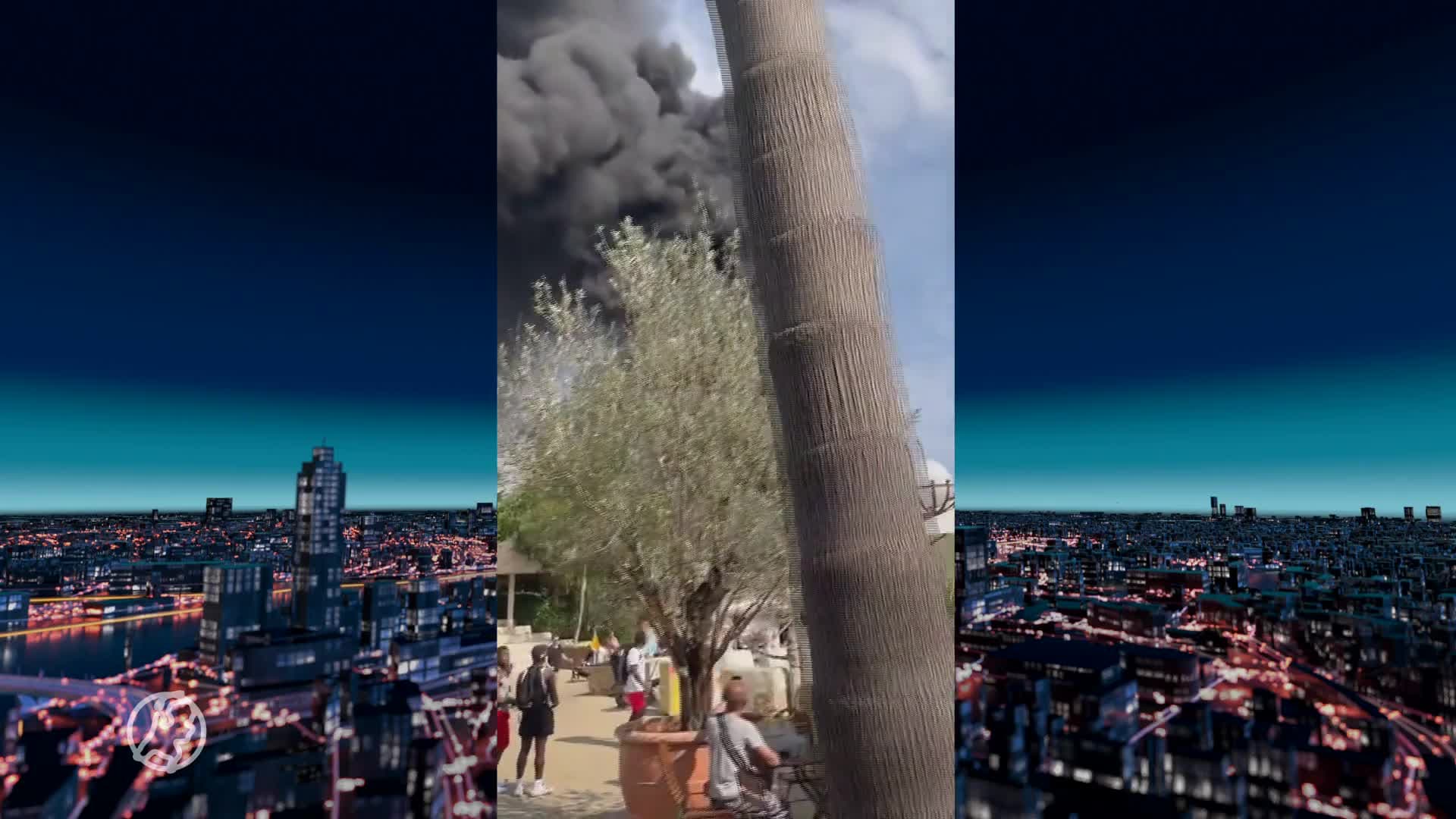 Enorme brand in pretpark Europa-park, mogelijk attractie in vlammen