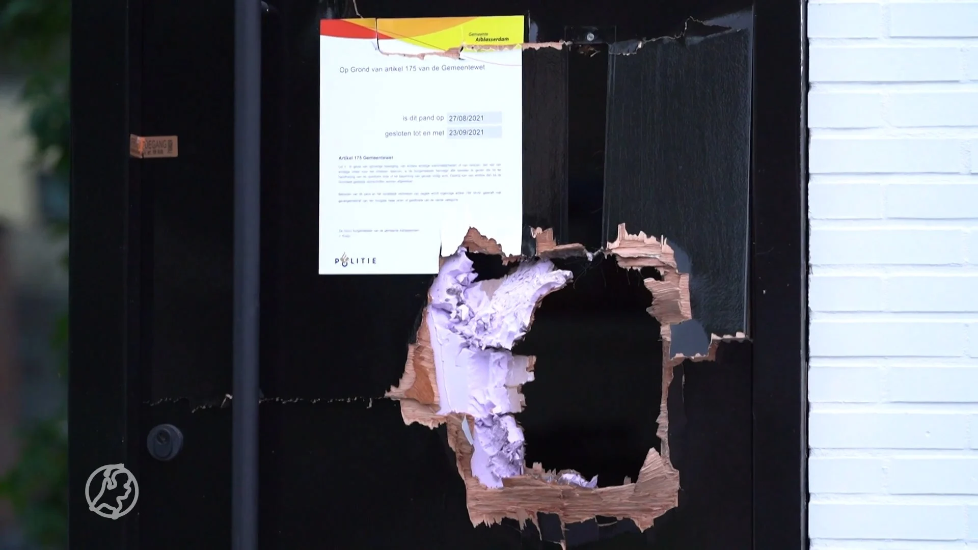 Explosie blaast gat in voordeur woning gelinkt aan vergisontvoering