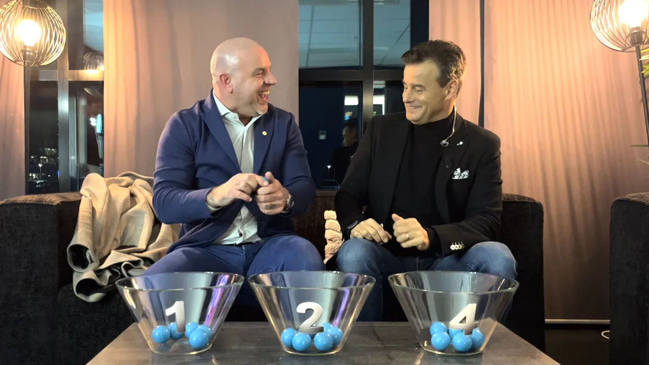 Wilfred en Andy oefenen EK-loting: 'Wat zitten we hier nou te doen?'