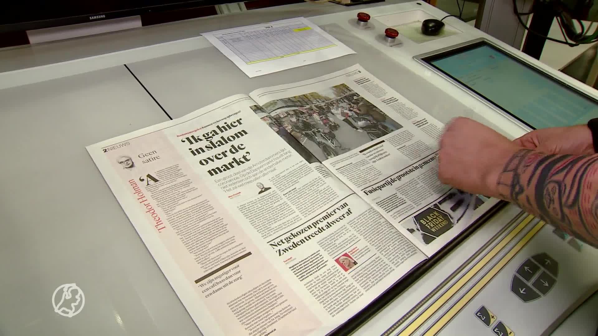 Nieuwssites op zwart vandaag door staking