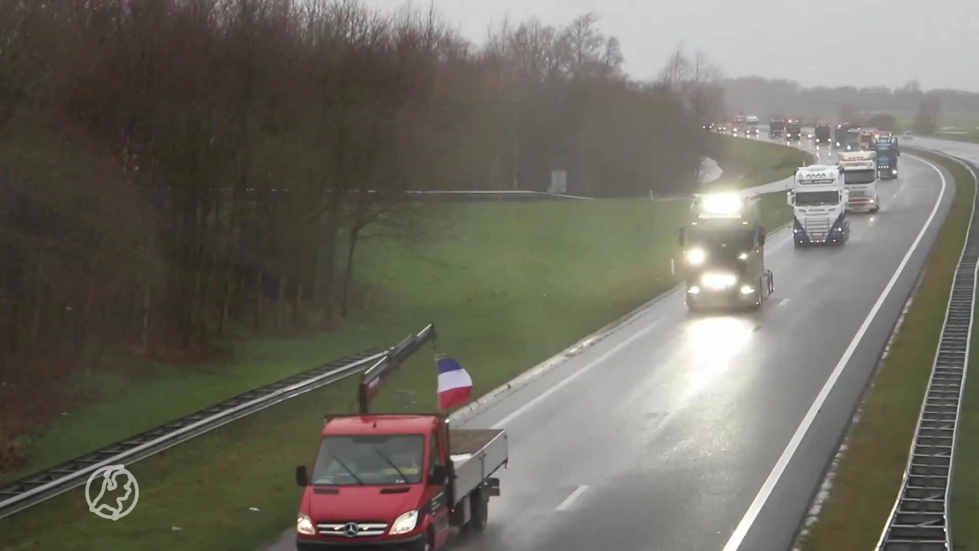 Truckersprotest in het noorden