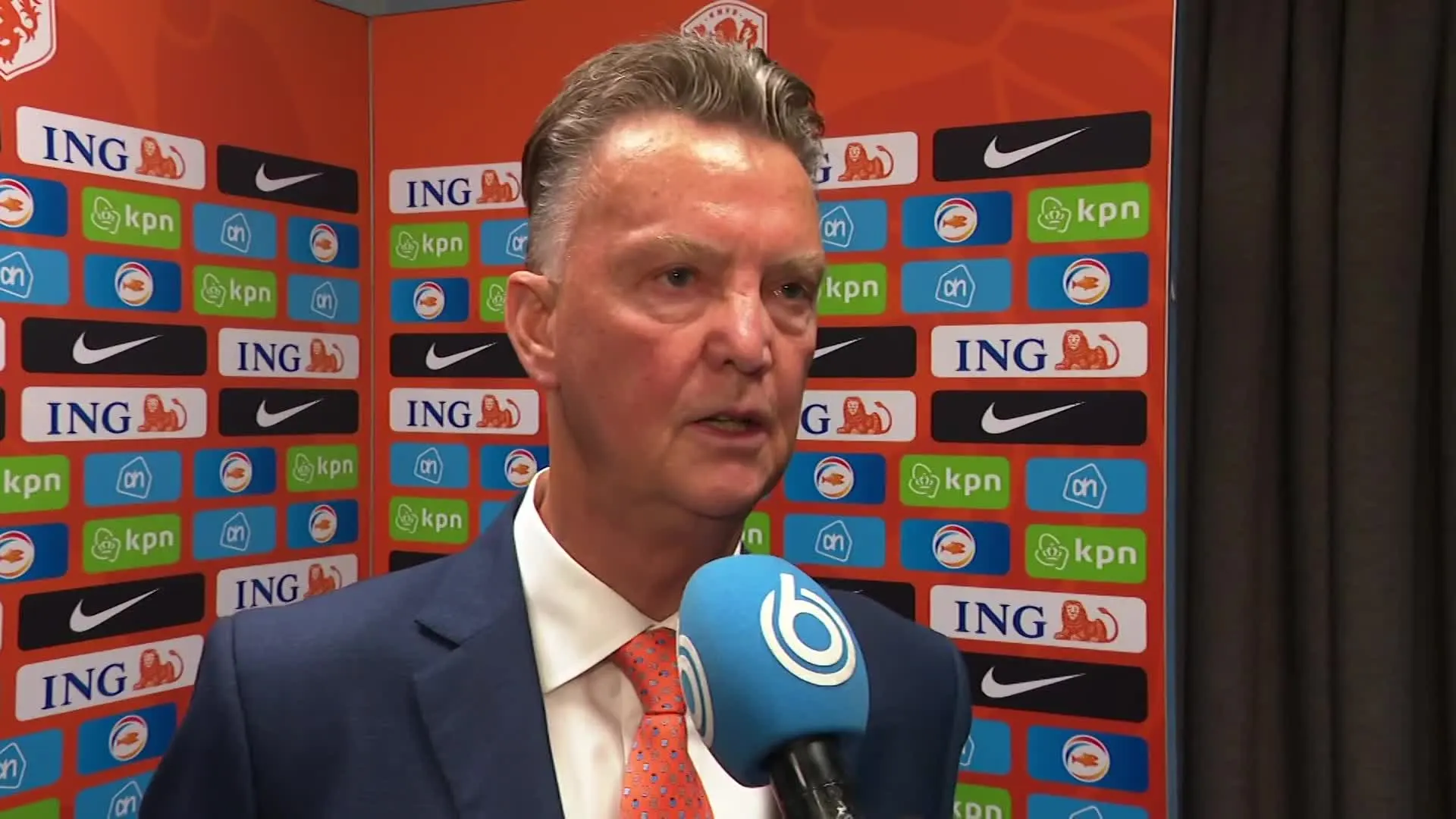 Bondscoach Louis van Gaal na eerste persconferentie