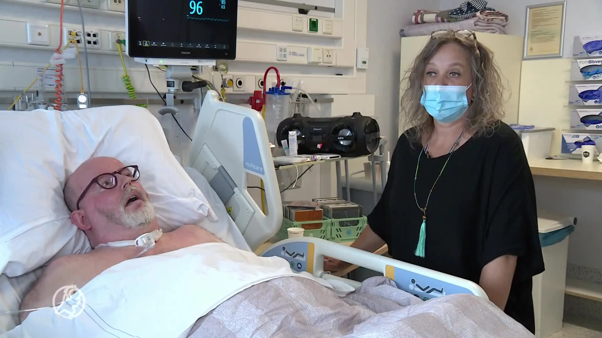 Bijna totaal verlamde Dick ligt door personeelstekort noodgedwongen op IC