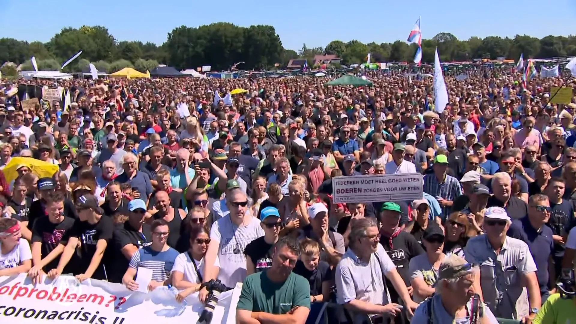 Boerenprotest in Stroe trekt duizenden demonstranten