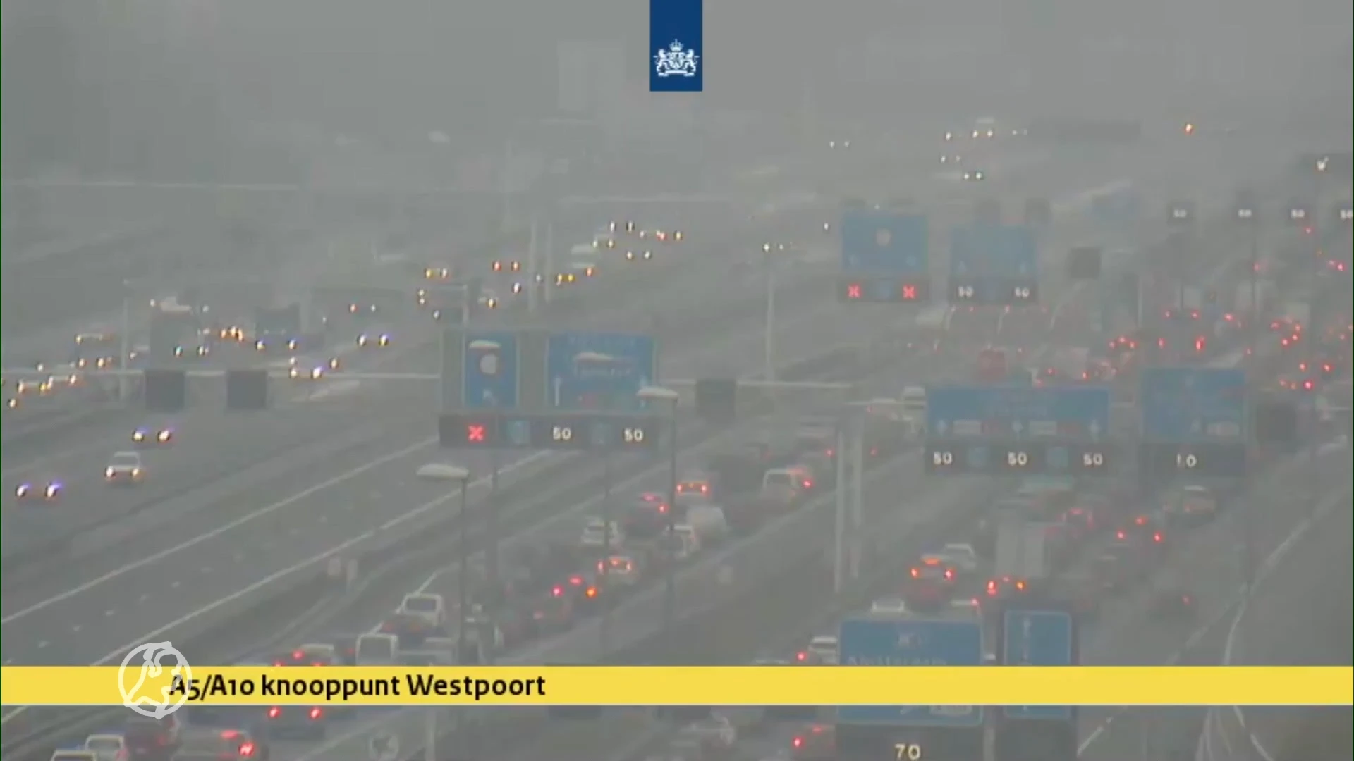 Enorme files op A9 en A10