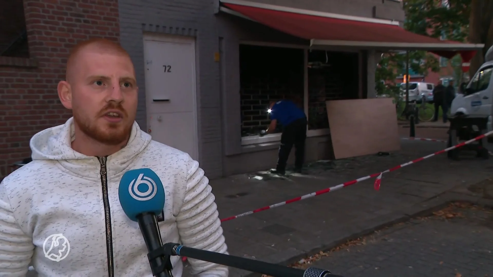Bewoners op straat na brand in Haagse supermarkt