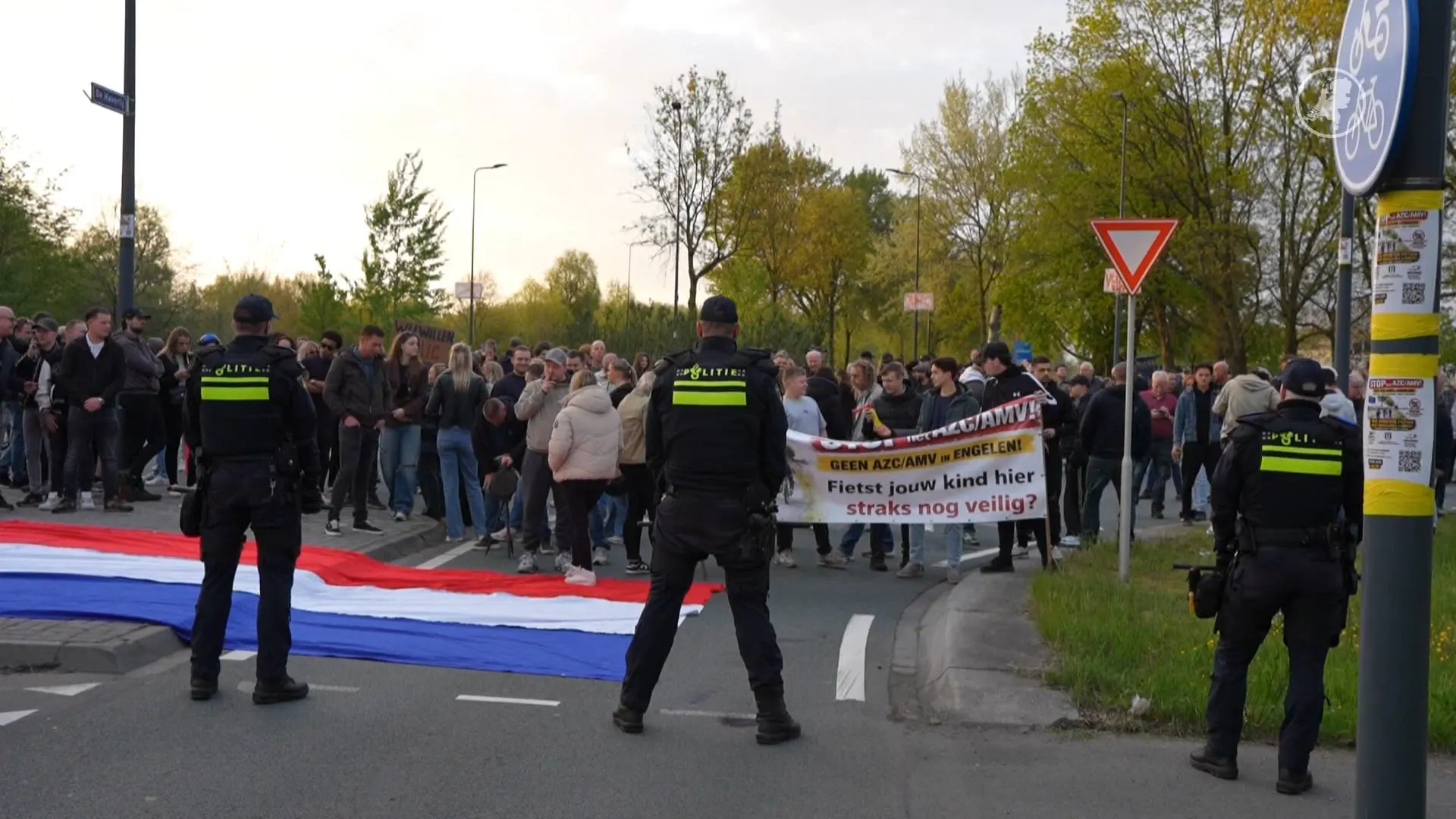Protest tegen azc Den Bosch loopt uit de hand