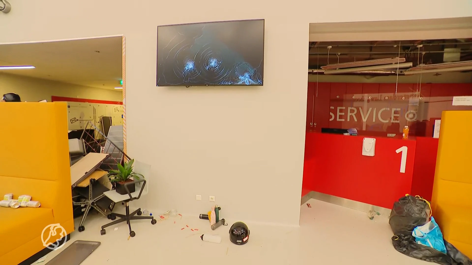 Zien: Deze ravage laten pro-Palestina demonstranten achter in UvA-gebouw