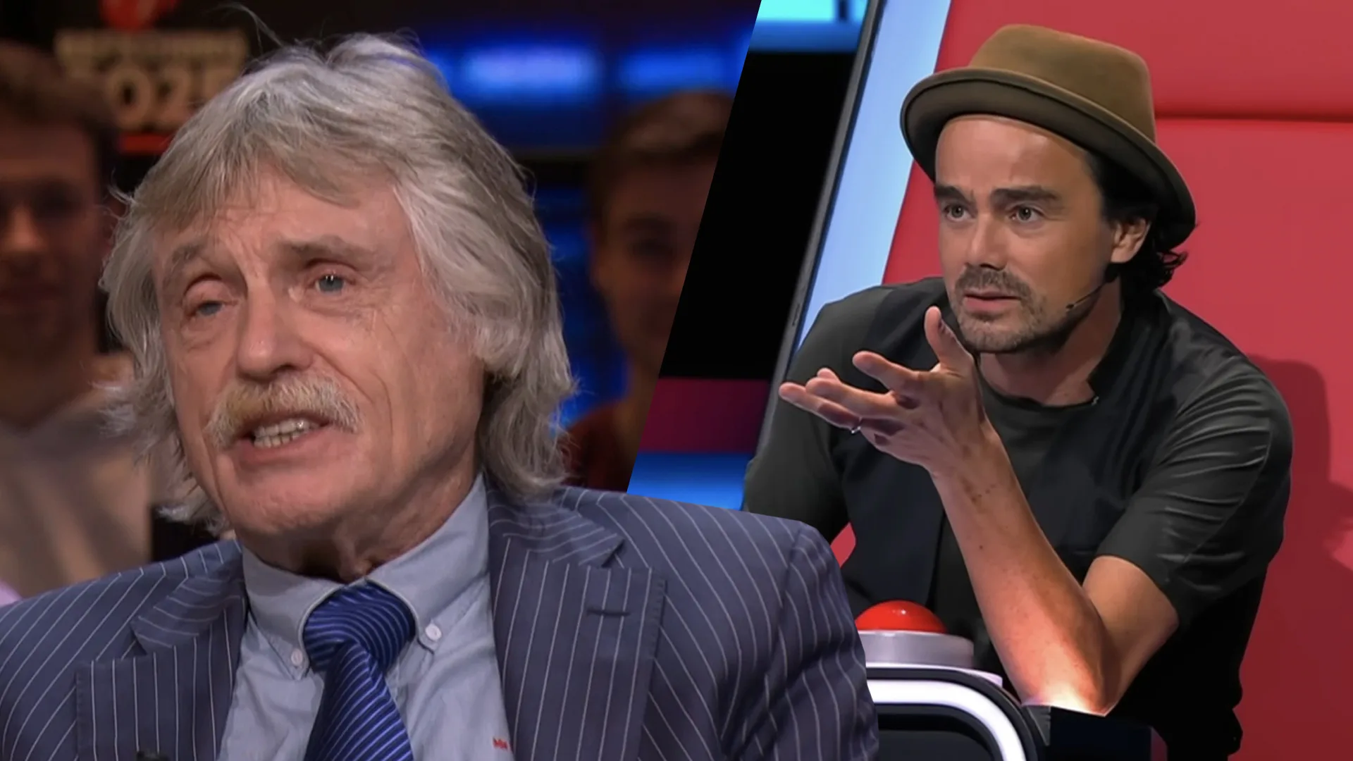 Johan Derksen wordt gek van jury The Voice: 'Die Hagenaar denkt dat hij Mick Jagger is!'