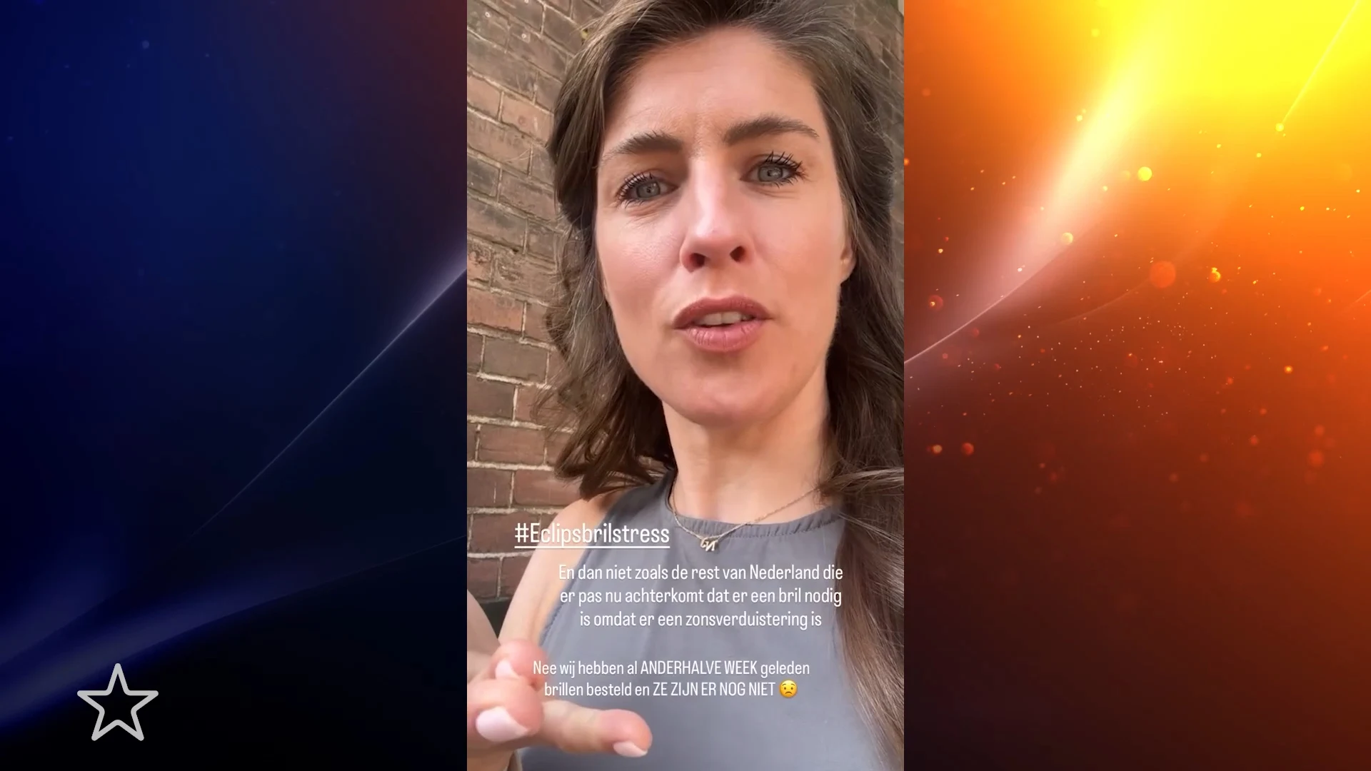 Eclipsbrillen Marieke Elsinga nog niet binnen ondanks naderende zonsverduistering